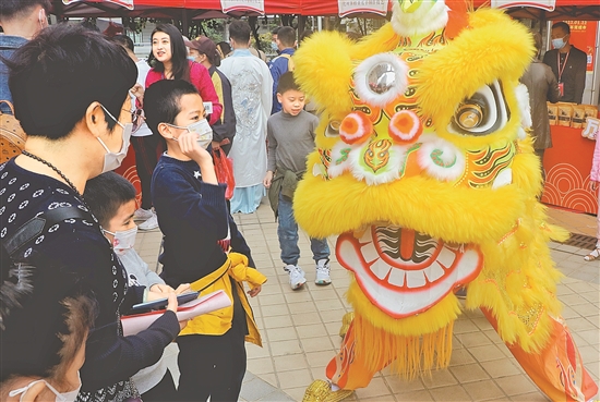 南國醒獅現(xiàn)場展示